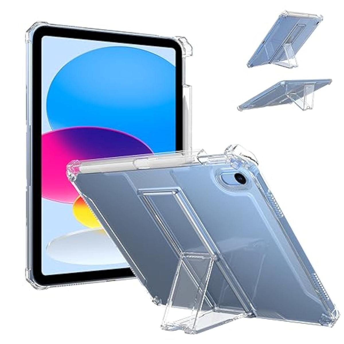 Clear Case For Ipad 10Th Generation Case 2022 10.9 Inch With Pencil Holder & K