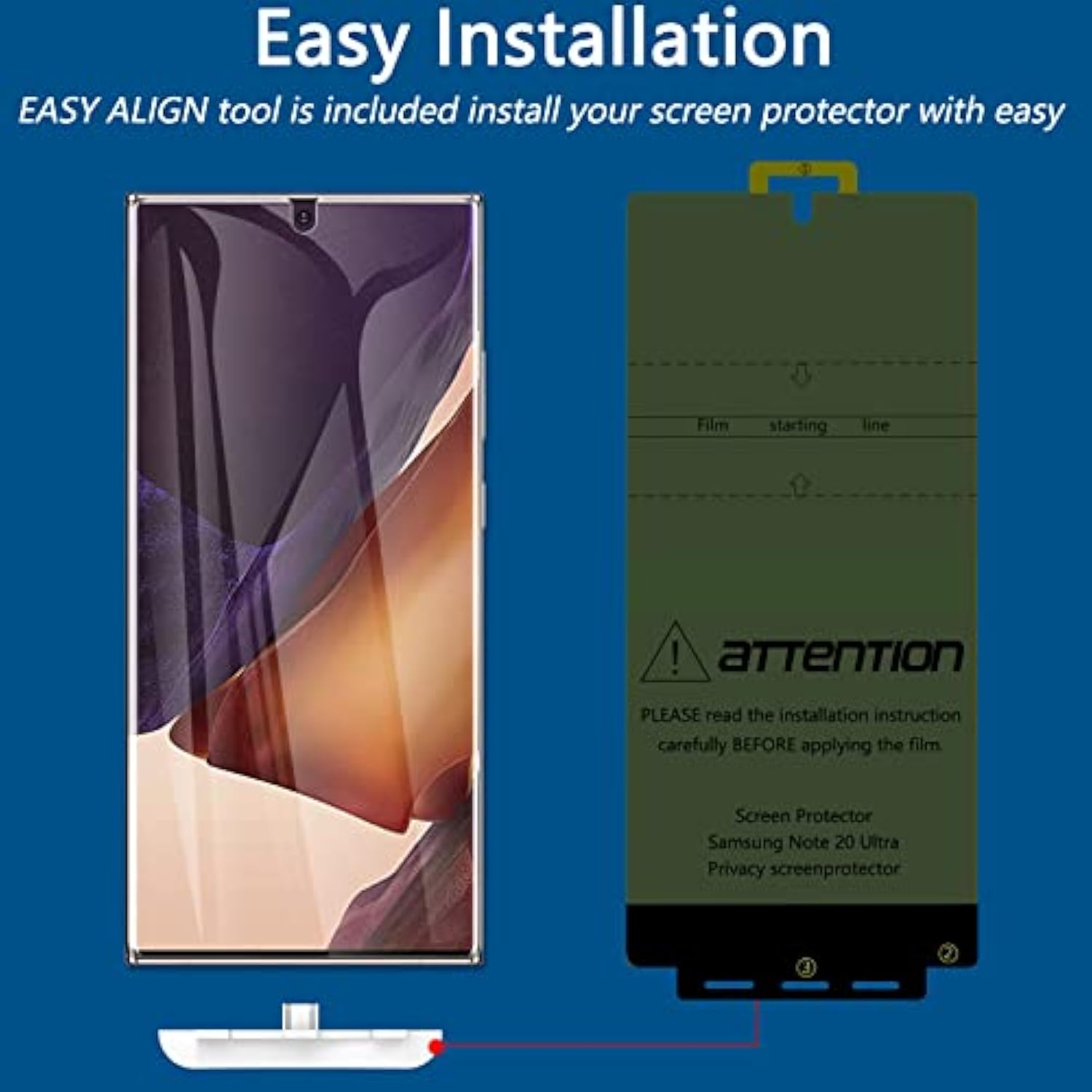 [2+2 Pack] For Samsung Note 20 Ultra Privacy Screen Protector, [Support Fingerprint Id] Anti-Spy Black Full Adhesive Flexible Film + Camera Lens Glass Protector For Galaxy Note 20 Ultra
