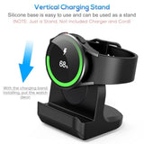Stand For Samsung Galaxy Watch 7 40,44Mm /Watch Ultra/6 Classic/5/5 Pro Charger,Non-Slip Silicone Charger Dock Accessories Support Charging Holder-Black (Cable Not Included)