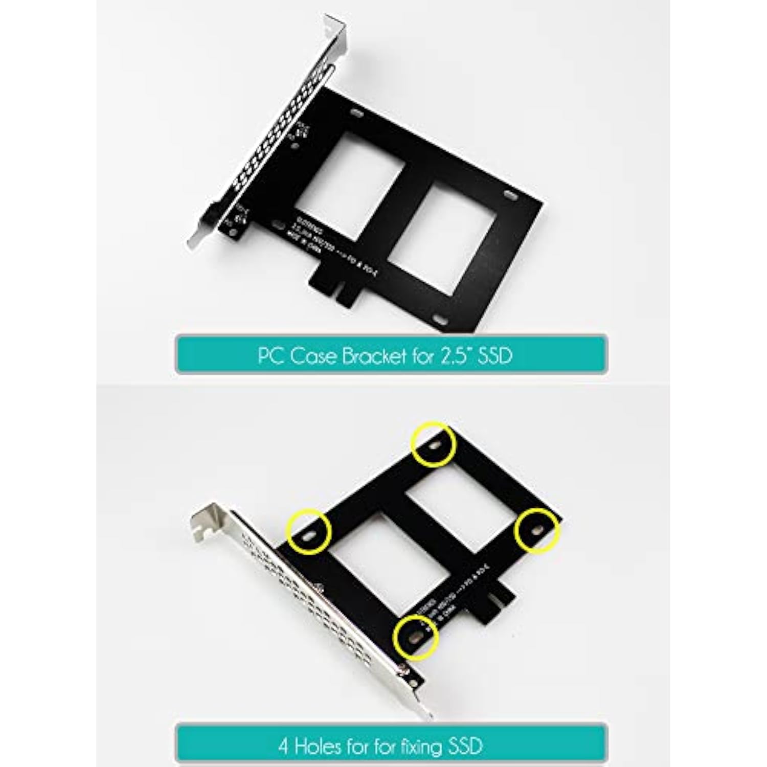 2.5 Inch Ssd Mounting Bracket With Sata Iii Cable And Ssd Screws, Pcie Or Pci
