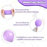 Pink And Purple Balloons, Pink Lavender Dark Purple Metallic Confetti Latex Balloons For Girls Women Birthday Party Baby Shower Bridal Shower Wedding Decorations
