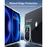 iPhone 16 Case, Clear, Shockproof, Air Guard Corners, Yellow-Resistant