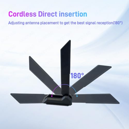 Wifi 7 6E Antenna For Desktop Pc Wireless Network Antennas Tri-Band 6Ghz 5Ghz 2.4Ghz With New Interface Extension Cable Wi-Fi 7 High Gain Magnetic Base Antenna For Msi Pro Mag Gaming Motherboard Black