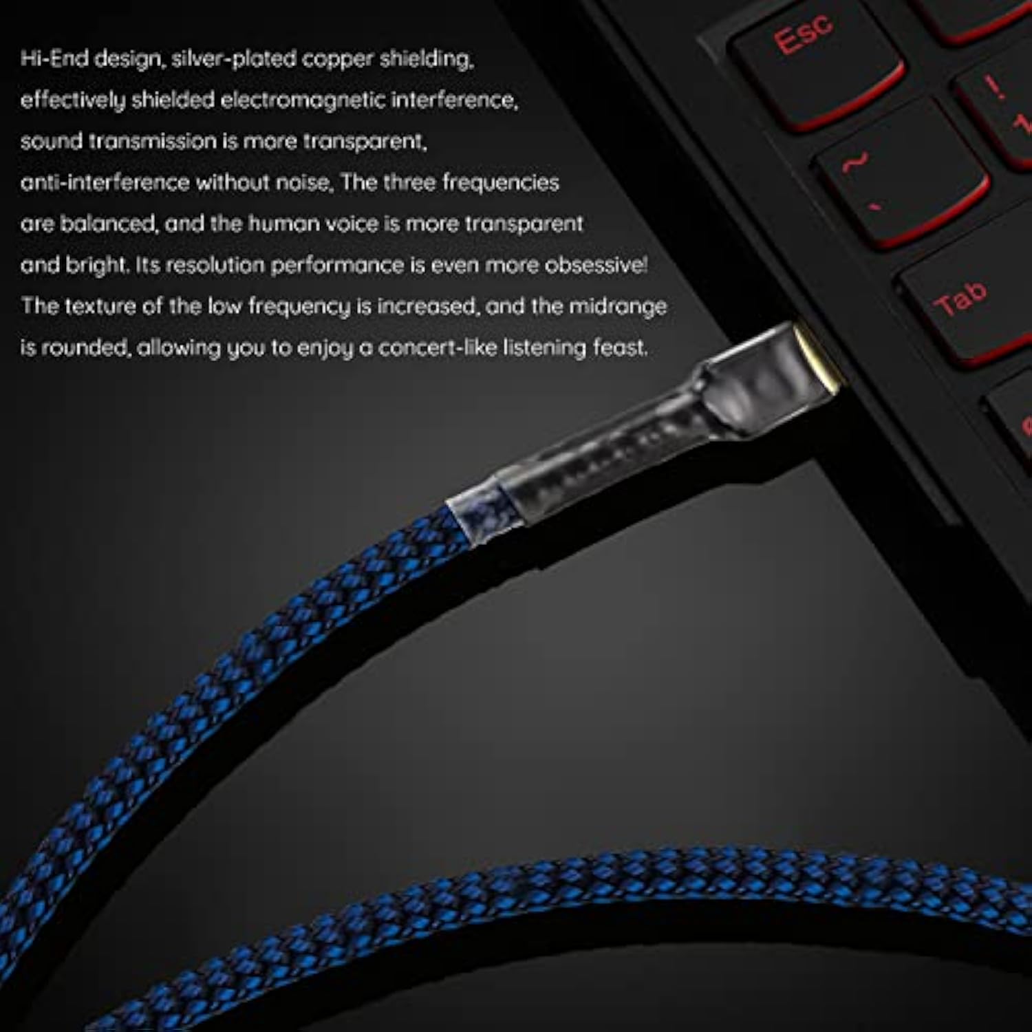 Hifi Usb 2.0 Printer Cable Dac A-B Occ Digital Ab Audio A To B Scanner Cord A-Male To B-Male (1M)