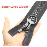 61Cm #20 Super Large Separating Giant Plastic Zippers For Sewing Tents