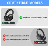 Qc Ultra Replacement Earpads Cushions For Bose Quietcomfort Ultra Wireless Noise Cancelling Headphones,Qc Ultra Ear Pads,Ear Cushion With Soft Protein Leather?Black?