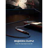 Usb C To Hdmi Adapter And Charger For Steam Deck, 2-In-1 4K @ 60Hz Type-C To H