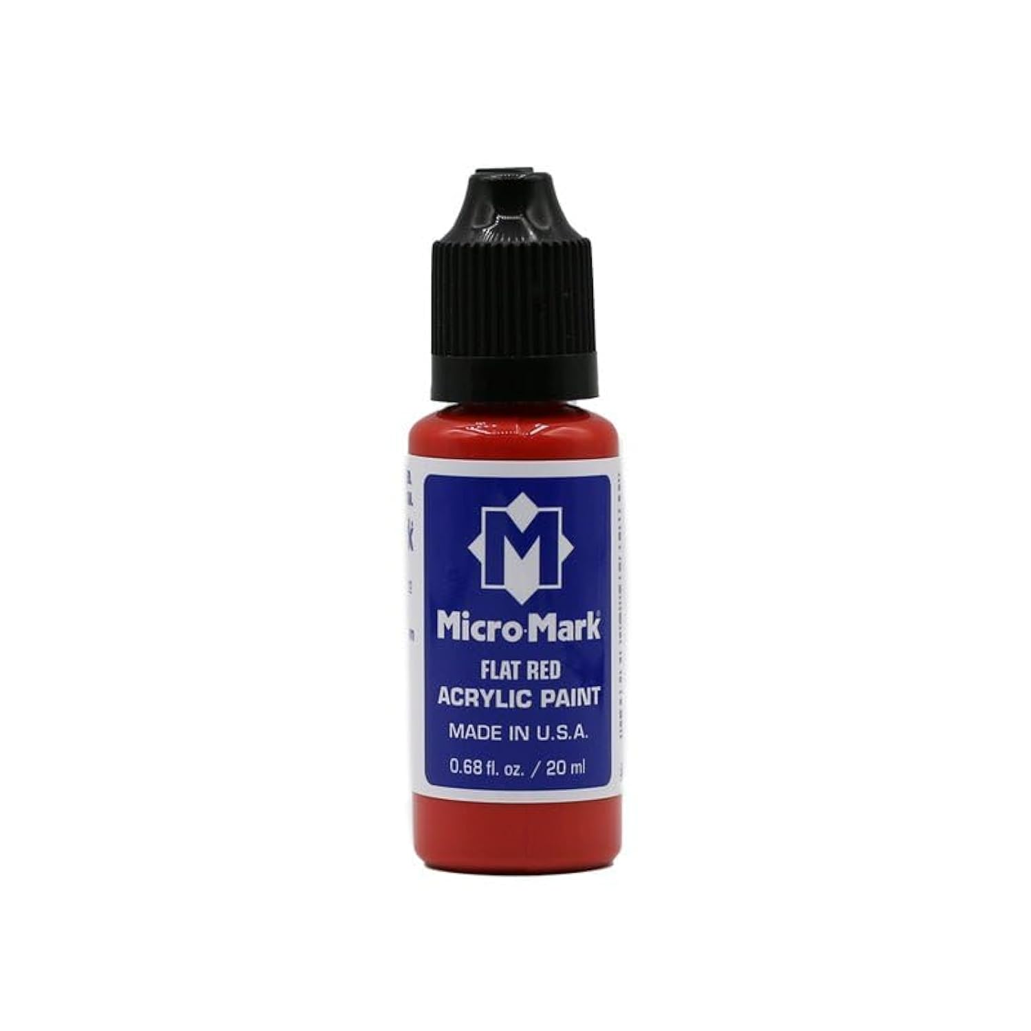 Micro-Mark Flat Red Acrylic Paint, 20ml