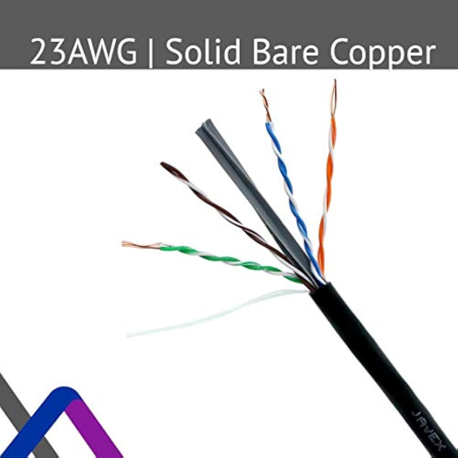 Cat6 Ourdoor Ul Cmx [23Awg Solid Bare Copper] 1000 Ft, 600Mhz, Etl Listed, Uv-