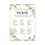 What'S In Your Purse Game For Bridal Shower Jungle Bridal Shower Party Supplies Bridal Shower Games Card Wedding Party Games Engagement Party Cards - Set Of 30