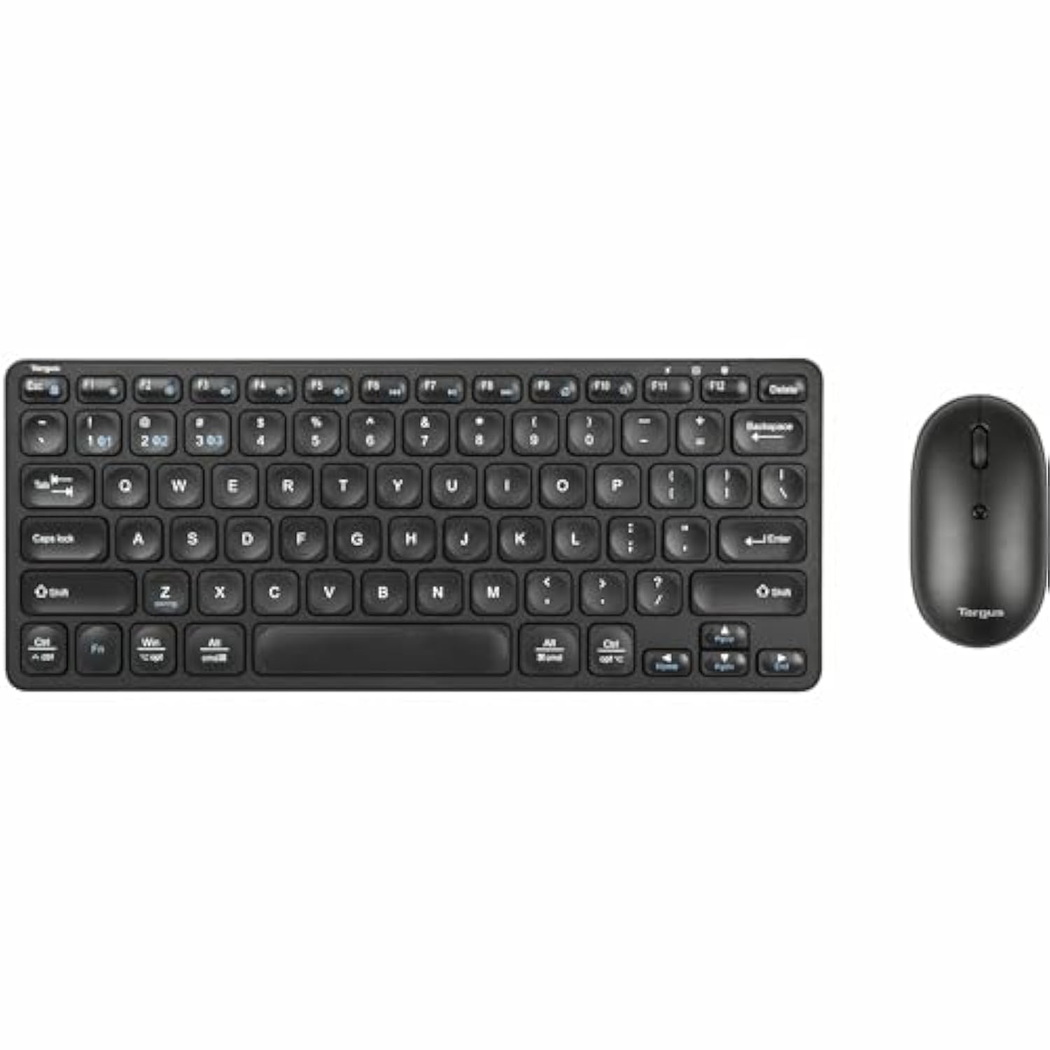 Targus Compact Keyboard and Compact Mouse Bundle, Black (AKB862 + AMB581)