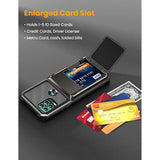 For Moto G Stylus 5G 2021 Case Wallet 5 Credit Card Holder Flip Cover Id Slot Back Pocket Dual Layer Anti-Scratch Hard Shell Tough Protective Bumper For Moto G Stylus 5G 2021 Gunmetal Bronze