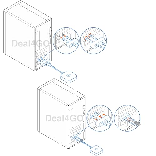 External Wireless Antenna Wifi 6 7Mjgk Replacement For Dell Aurora R16 R15, Optiplex 7000 5000 3000, Precision 3660 3680 Tower Sff Mff Micro Desktop