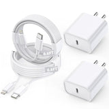 Long Apple Iphone Fast Charger,Fast Charging Iphone 2Pack Pd Type C Wall Charger Fast Charging Apple Adapter 6.6Ft Usb-C To Lightning Cable Apple Chargers For Iphone 14/13/12/Pro/Max/11/Xr/X/8/Se/Ipad