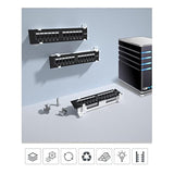 1U 12 Ports Cat6 Wallmount Patch Panel, Utp Ethernet Patch Panel With Rj45 Cat