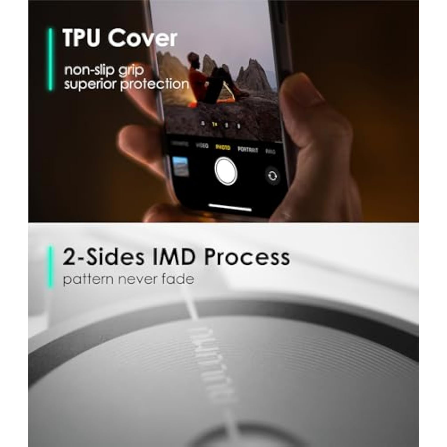 A16 For Iphone 16 Pro Max Magnetic Thermal Case | Updated Camera Control | Imd Technology | Compatible With Magsafe | Complete Wrap-Around | Touch Translucent White