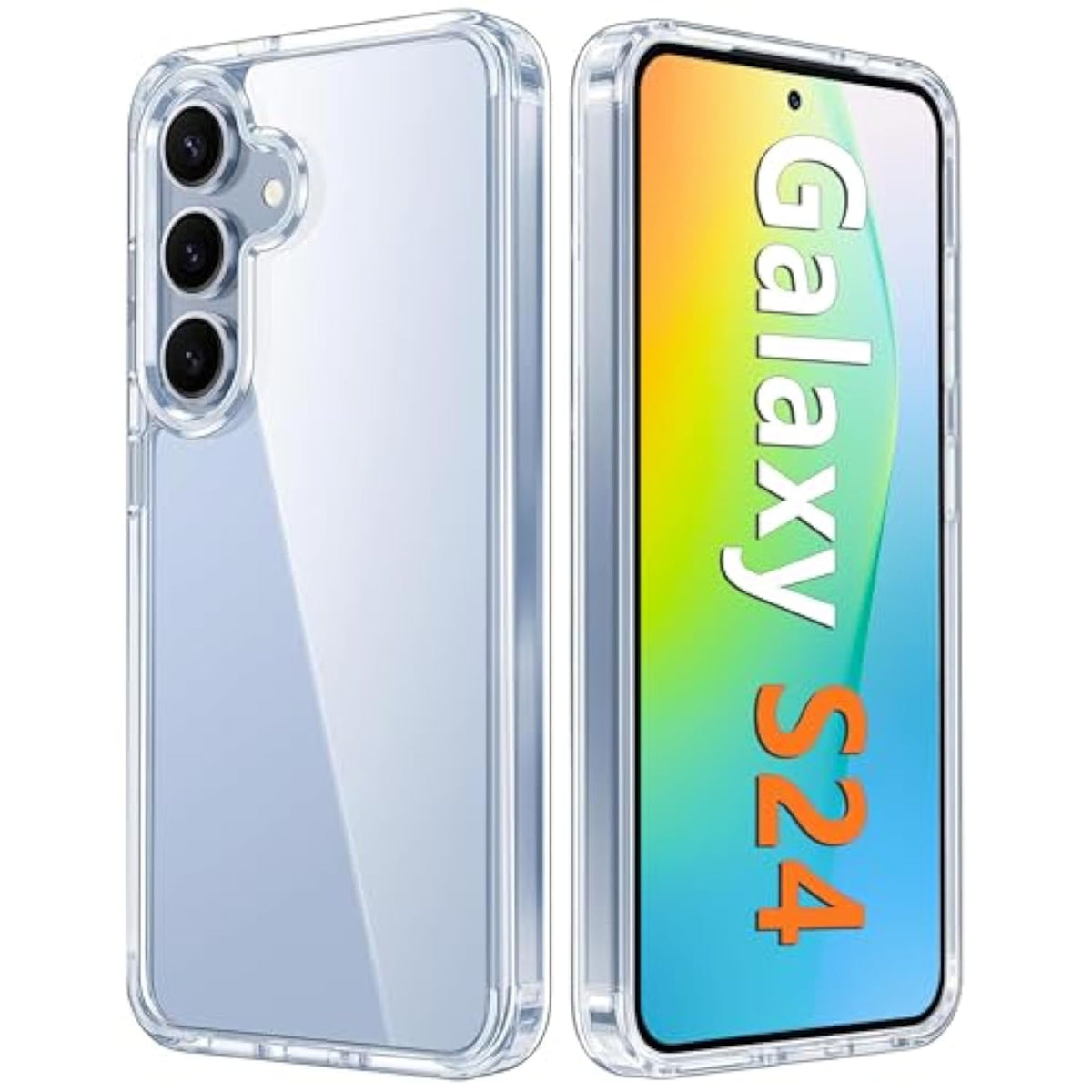 Samsung Galaxy S24 Clear Case, Military-Grade Shockproof, Slim, 6.2 Inch