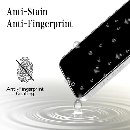 [2-Pack Privacy Screen Protector Designed for iPhone 17e / iPhone 16e Tempered Glass, Anti Spy, No Bubbles, Anti Scratch, Easy to Install