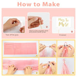 Bachelorette Party Decorations Supplies, Rose Gold Bridal Shower Decorations Bride To Be Pink White Gold Confetti Foil Heart Balloons, Veil, Photo Booth Props, Fringe Curtains, Paper Tassels