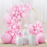140PCS Pastel Pink Balloon Set – Mixed Sizes for Arches & Party Decoration