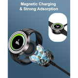 Samsung Galaxy Watch 8 Charger Cord 3.3Ft, Charging Adapter Compatible With Galaxy Watch Ultra/7/6/5 Pro/5/4/3, Portable Magnetic Charger Dock For Samsung Smart Accessories