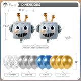 Robot Birthday Party Decorations, Robot Party Decorations, Robot Happy Birthday Banner | Robot Party Supplies | Robot Decorations | Robot Balloons | Robot Birthday Decorations | Kids Robot Decor