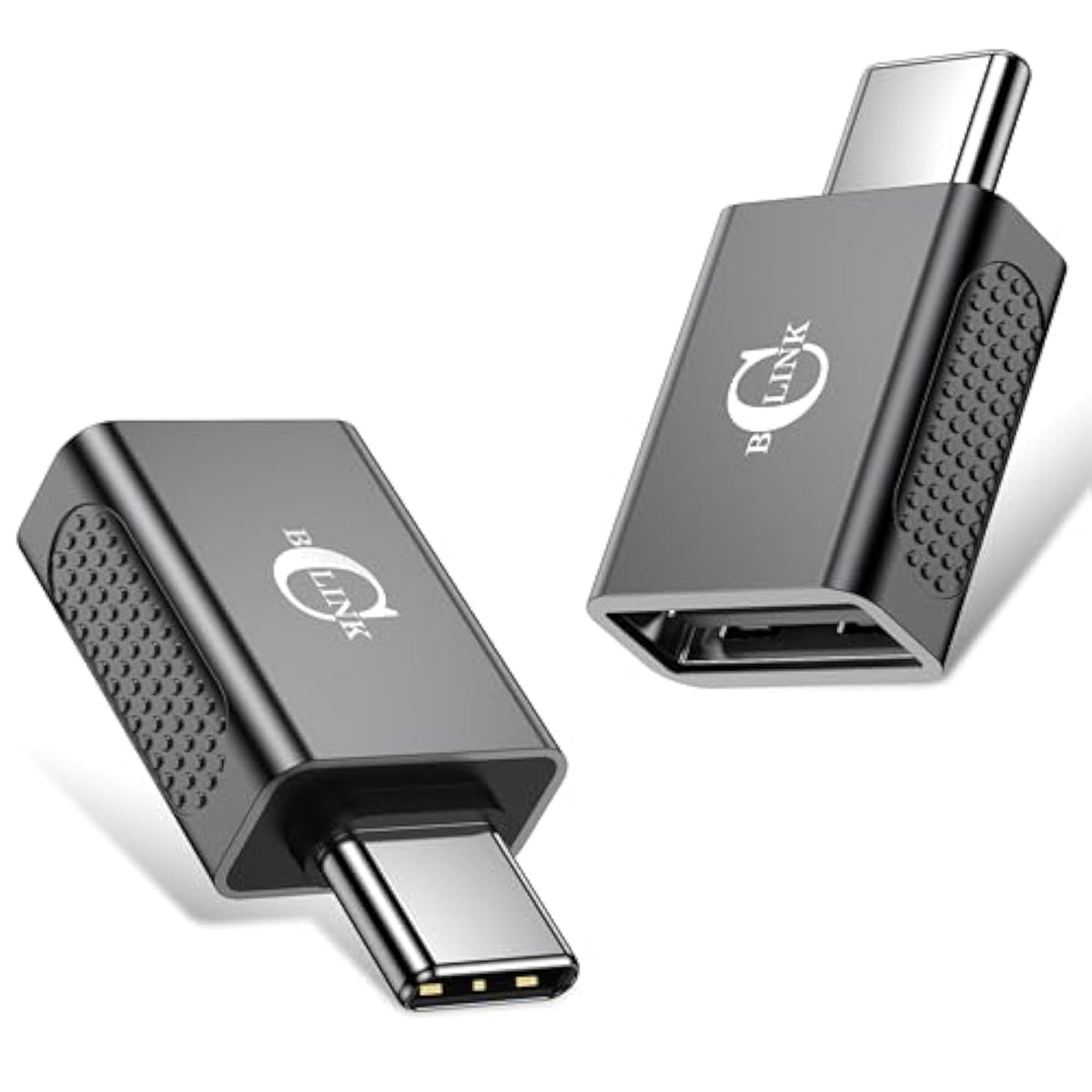 10Gbps Usb C To Usb Adapter (2 Pack), Usb 3.2 Gen 2 Fit Side By Side, Usb C Male To Usb A Female Converter For 16 15 Series, Ipad, Macbook And More Type C Devices