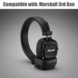 Replacement Earpads Cushions Compatible With Marshall 3Rd Gen On-Ear Headphone, 1 Pair Protein Leather Ear Pads With Soft Memory Foam, Noise Isolating Earpads(Black)