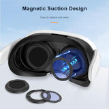 Lens Protector Cover Kit for Meta Quest 3, Blue Light Blocking Glasses with Glasses Spacer for Oculus Quest 3, Protector Anti-Scratch Ring