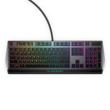 Low-Profile RGB Gaming Keyboard AW510K, AlienFx Per Key RGB LED Color Backlighting, Media CONTROLS & USB Passthrough, Cherry MX Low Profile Red