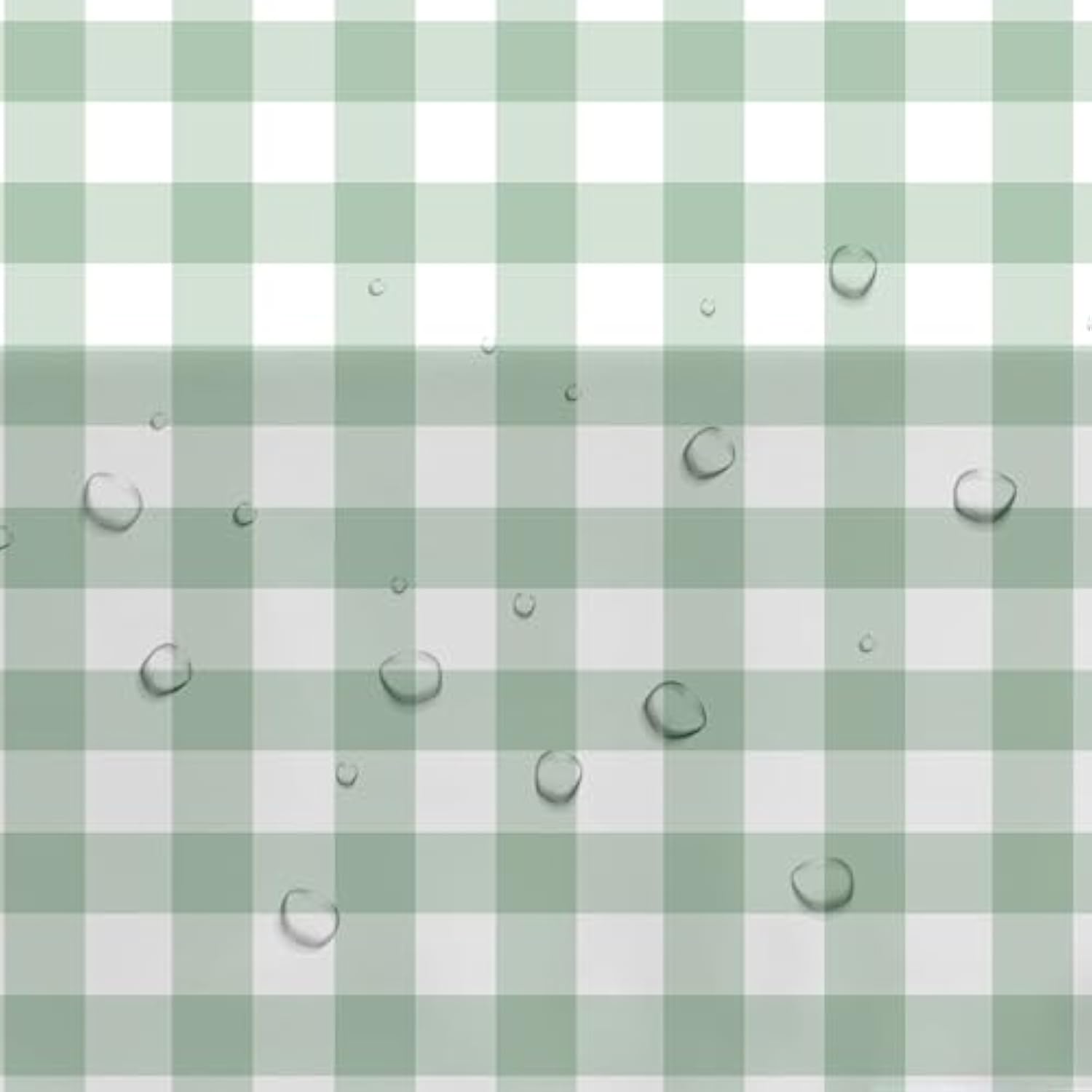 Sage Green Gingham Party Tablecloth Decorations, 3 Pack Green Checkered Disposable Plaid Party Supplies Tablecover, For Birthday Baby Shower Bridal Wedding, 55In X 86In