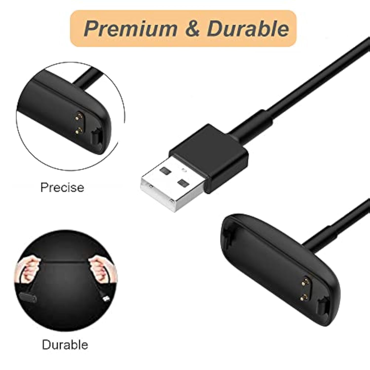 Charger For Fitbit Inspire 3, Replacement Usb Charging Cable For Fitbit Inspire 3 (3.3Ft/1M) (1)