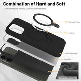 Case for iPhone 13 Pro Max Case with Magnetic Invisible Stand - MagSafe Compatible, Military Drop Tested, Shockproof Silicone Cover for Women and Men