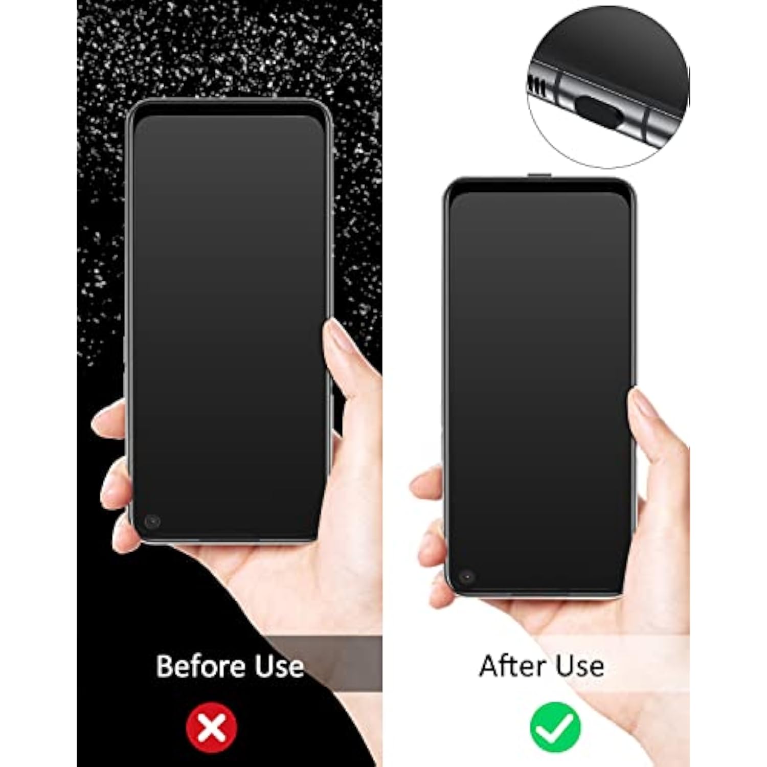 20pcs USB-C Silicone Dust Plugs with Case for iPhone 15/16 and Galaxy Pixel