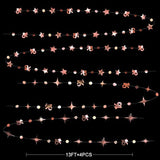 Rose Gold #16 Garland Kit Circle Dot & Star Streamers for Sweet Sixteen & Wedding