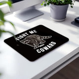 Fight Me Coward Mouse Pad,Murder Raccoon Gift,Funny Raccoon Mouse Pad,Funny Raccoon Mousepad For Gaming Office Laptop,Non-Slip Rubber Base Mousepad Gaming Mouse Pads,9.5X7.9 Inches