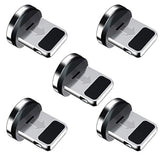 Magnetic Connector Tip Heads (5-Pack) Magnetic Adapter 360° Rotating Strong Magnetic Phone Cable Adapter For Lproduct Device