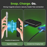 GEARit 5-in-1 10000mAh Power Bank - Wireless Charging, Built-in USB-C & Lightning Cables, MagSafe Compatible - Compact, Fast, Portable Charger and Battery Pack for Phones, Tablets and Other Devices