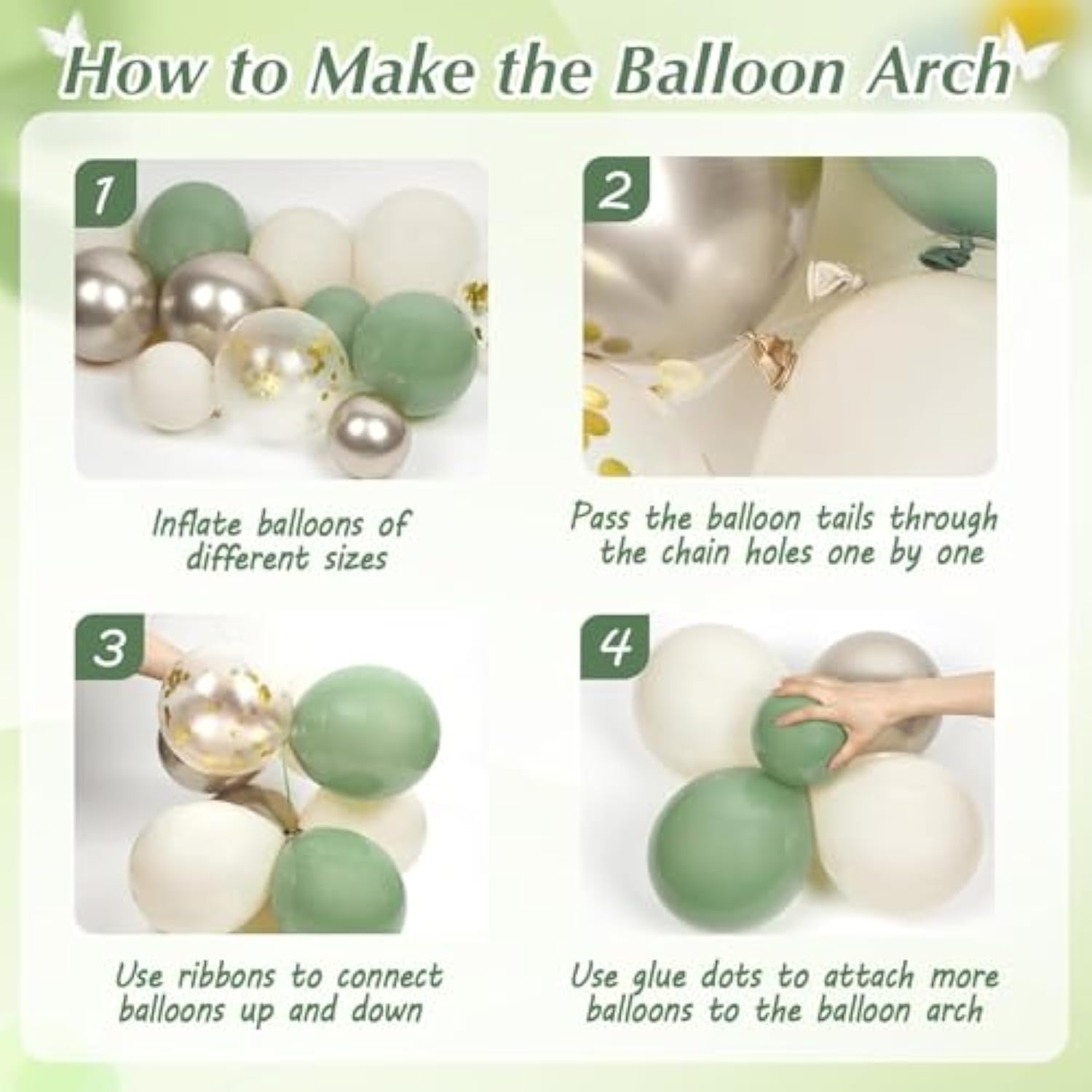Sage Green Baby Shower Decorations With Sand White Gold Sage Green Balloons Welcome Baby Banner Green Fringe Curtains For Gender Reveal Netural Baby Shower Decorations