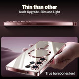 For Samsung Galaxy S22 Ultra Case.Soft Tpu Electroplated Frame Cover With Clear Back.Drop Tested Protective Full Body Case.Thin Light Slim (Rose Gold, S22 Ultra)