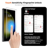 Magnetic for  Galaxy S23 Ultra Case, (Built-in Magnets) (Military Grade Drop Protection) Slim Translucent Shockproof Phone Case,Black