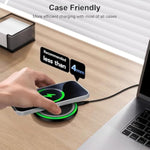 Samsung Wireless Charger Fast Charging Pad For Galaxy S25 Ultra/S24 Plus/S24 Fe/S24Ultra/S23+/S22/S21/S20,15W Wireless Phone Charger Android Charging Station Mat For Google Pixel 9 Pro 8A With Adapter