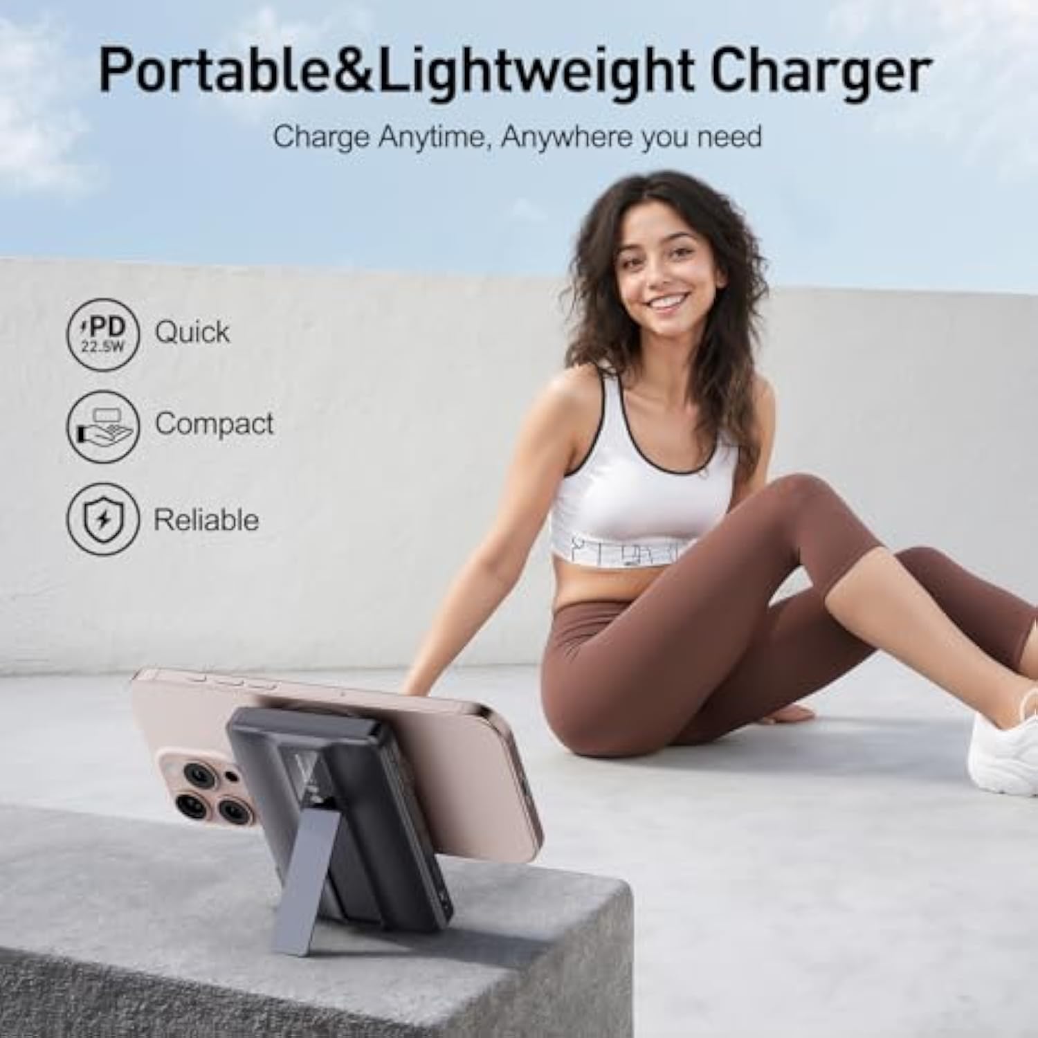 2025 Latest Magnetic Wireless Portable Charger Power Bank - 10000Mah Mag-Safe 22.5W Pd Fast Max Charging With Built-In Led Display, Magnetic Battery Pack For Iphone 16/15/14/13/12/Pro/Mini/Pro Max