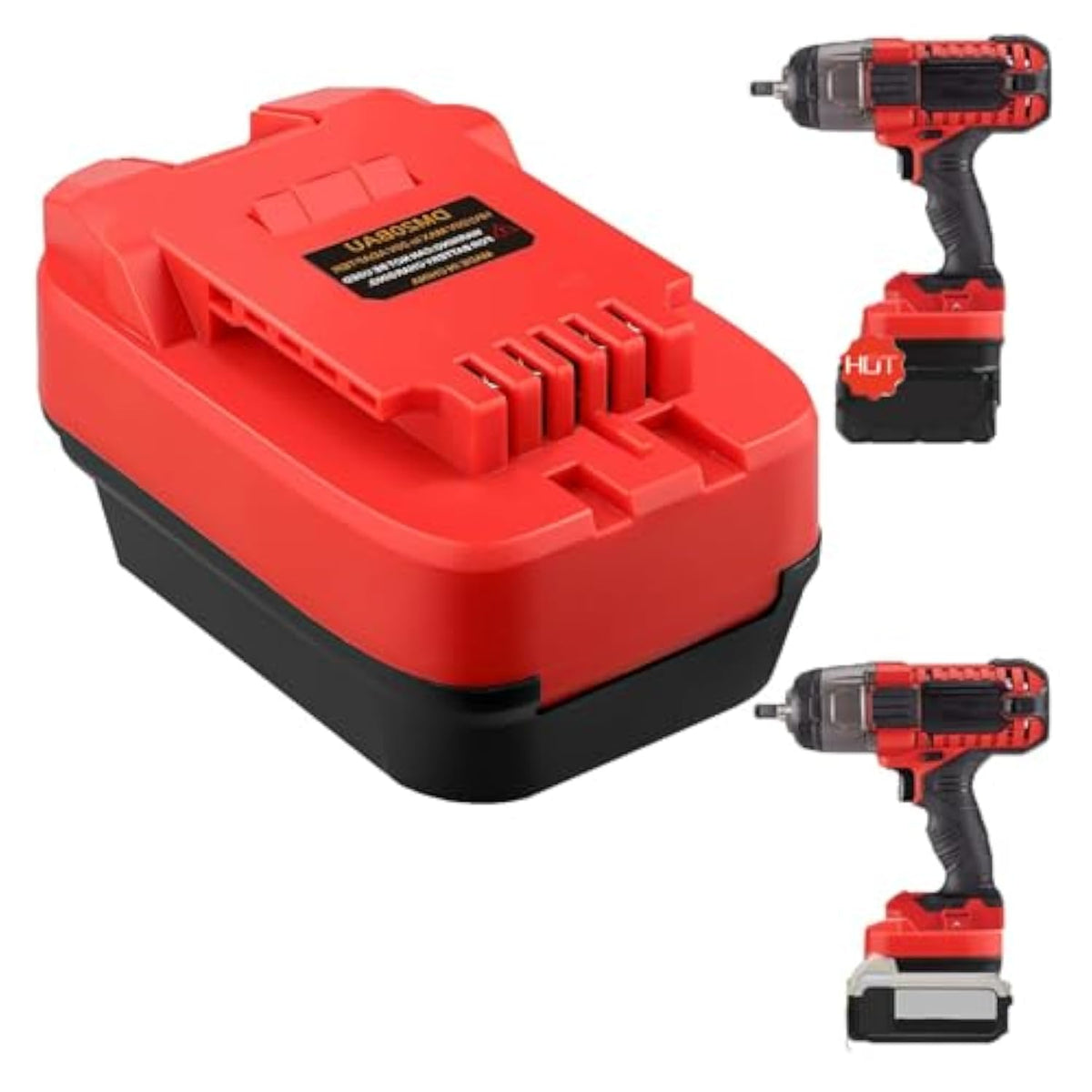 Battery Adapter For Dewalt & For Milwaukee To Bauer Battery Adapter Use For Bauer 20V Cordless Power Tool (Adapter Only)