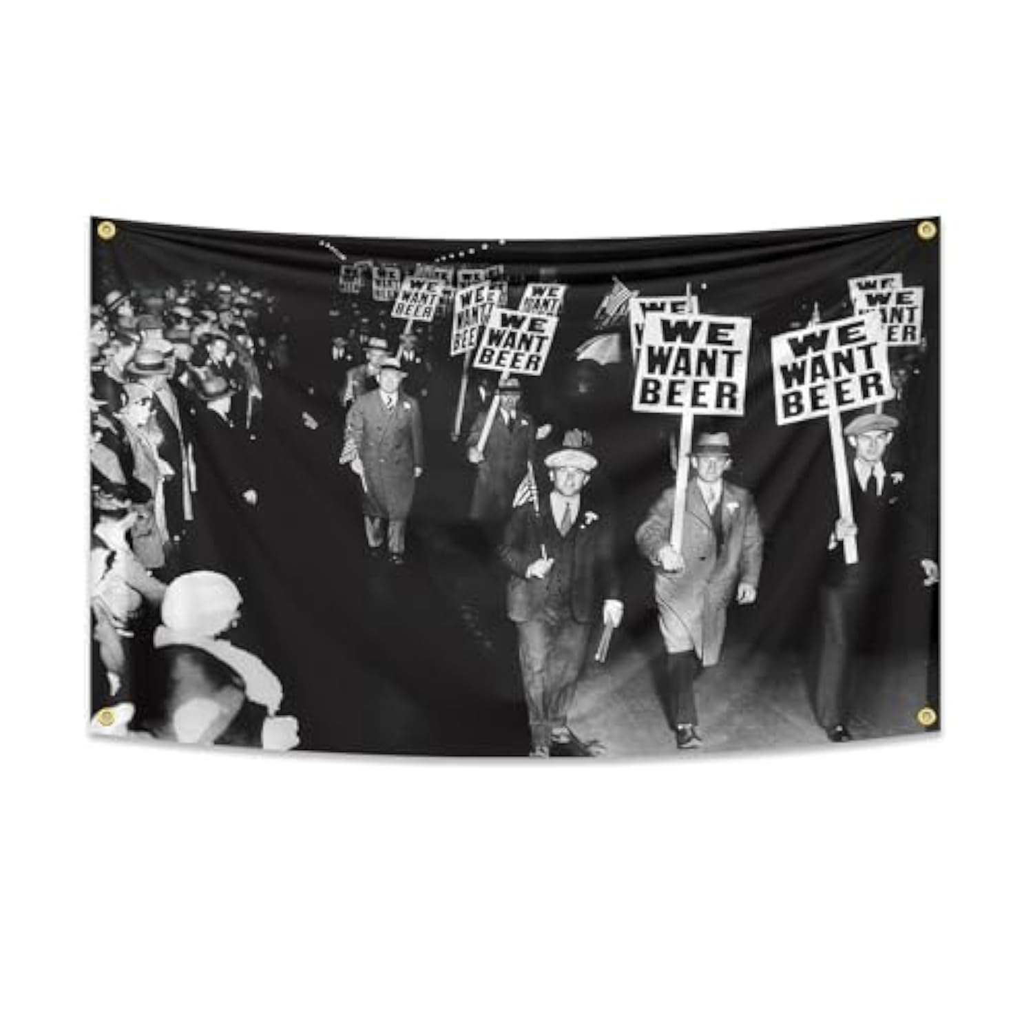 We Want Beer Funny Flag 3X5 Ft Indoor Decorated Flag With 4 Brass Grommets For Bedroom College Dorm Room Yard Decor