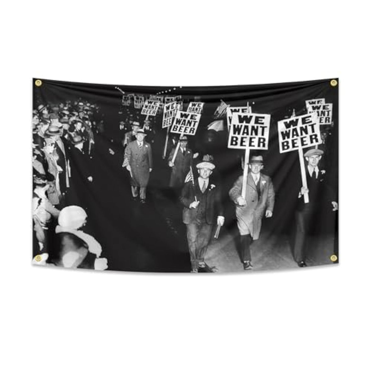 We Want Beer Funny Flag 3X5 Ft Indoor Decorated Flag With 4 Brass Grommets For Bedroom College Dorm Room Yard Decor