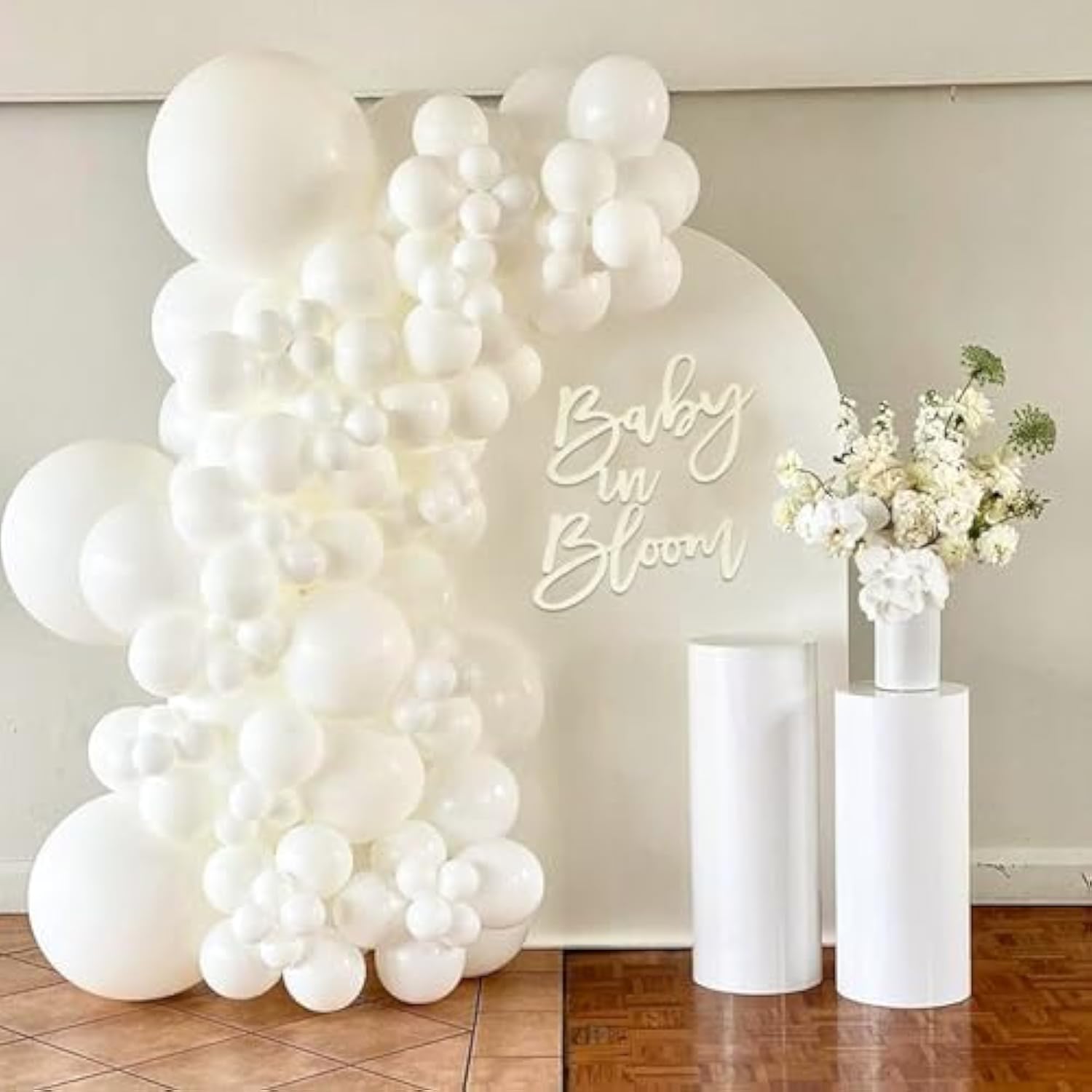 Wooden Baby In Bloom Sign, 16"X12" Baby Shower Party Decorations For Boy/Girl, Gender Reveal Backdrop, Photography Background