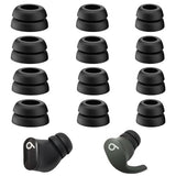 Double Flange Ear Tips for Beats Earbuds, Anti-Slip Universal Replacement Tips for Studio Buds+/Fit Pro/Solo Buds/PowerBeats Pro2, Noise Isolating, 6