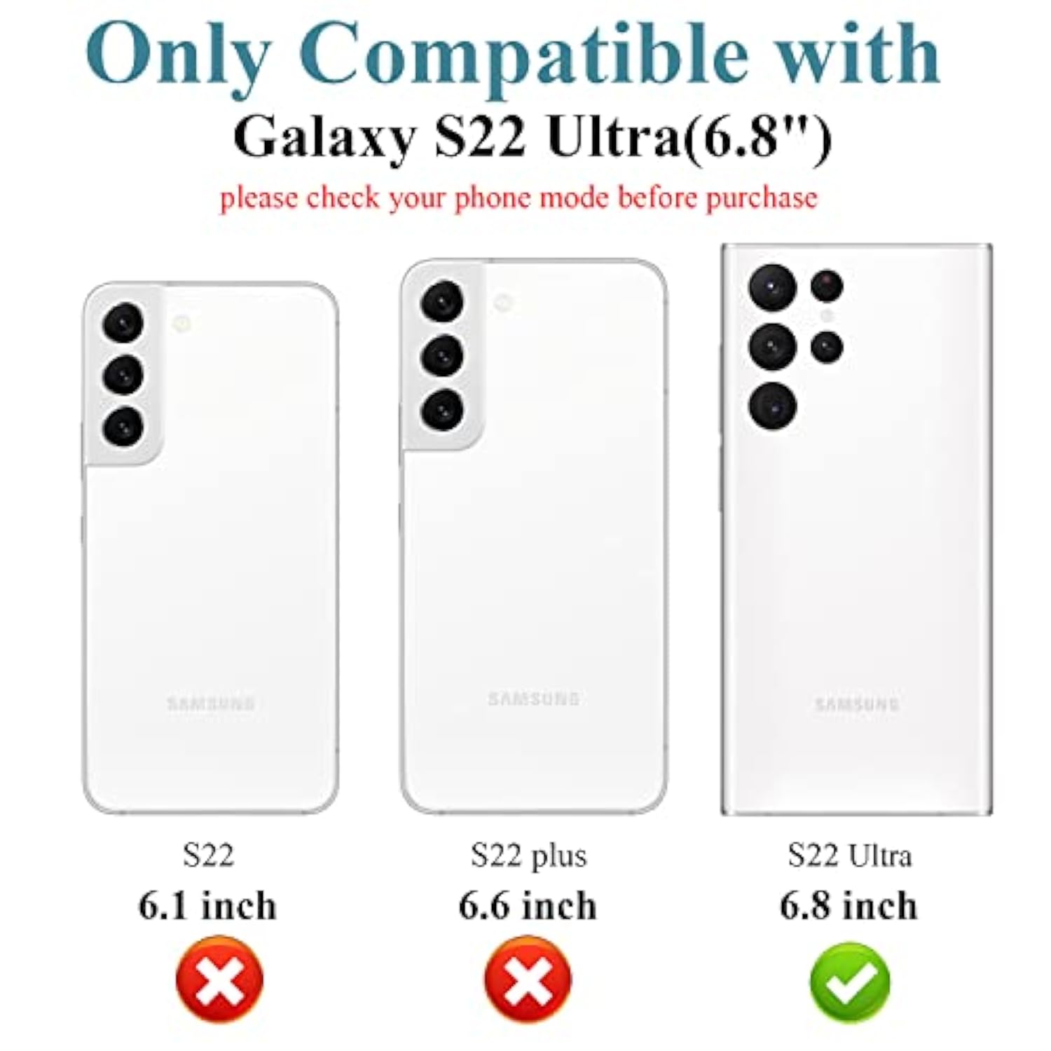 4-Pack Samsung Galaxy S22 Ultra Camera Lens Protector 9H Tempered Glass