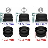 Double Flange Eartips Compatible With Soundcore P20I P30I P40I Earbuds, 6 Pairs S/M/L Sizes Soft Ear Tips Earbuds Tips, Compatible With Soundcore P20I P30I P40I 6 Pairs Black